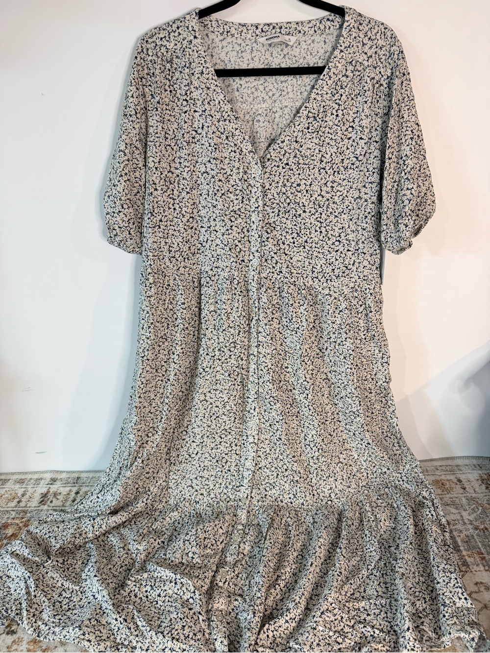 Sonoma button front shirt dress